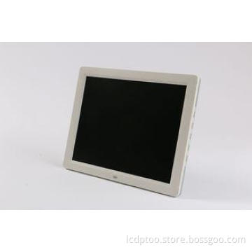 Decorative White 12 Inch LCD Digital Photo Frame With 128MB